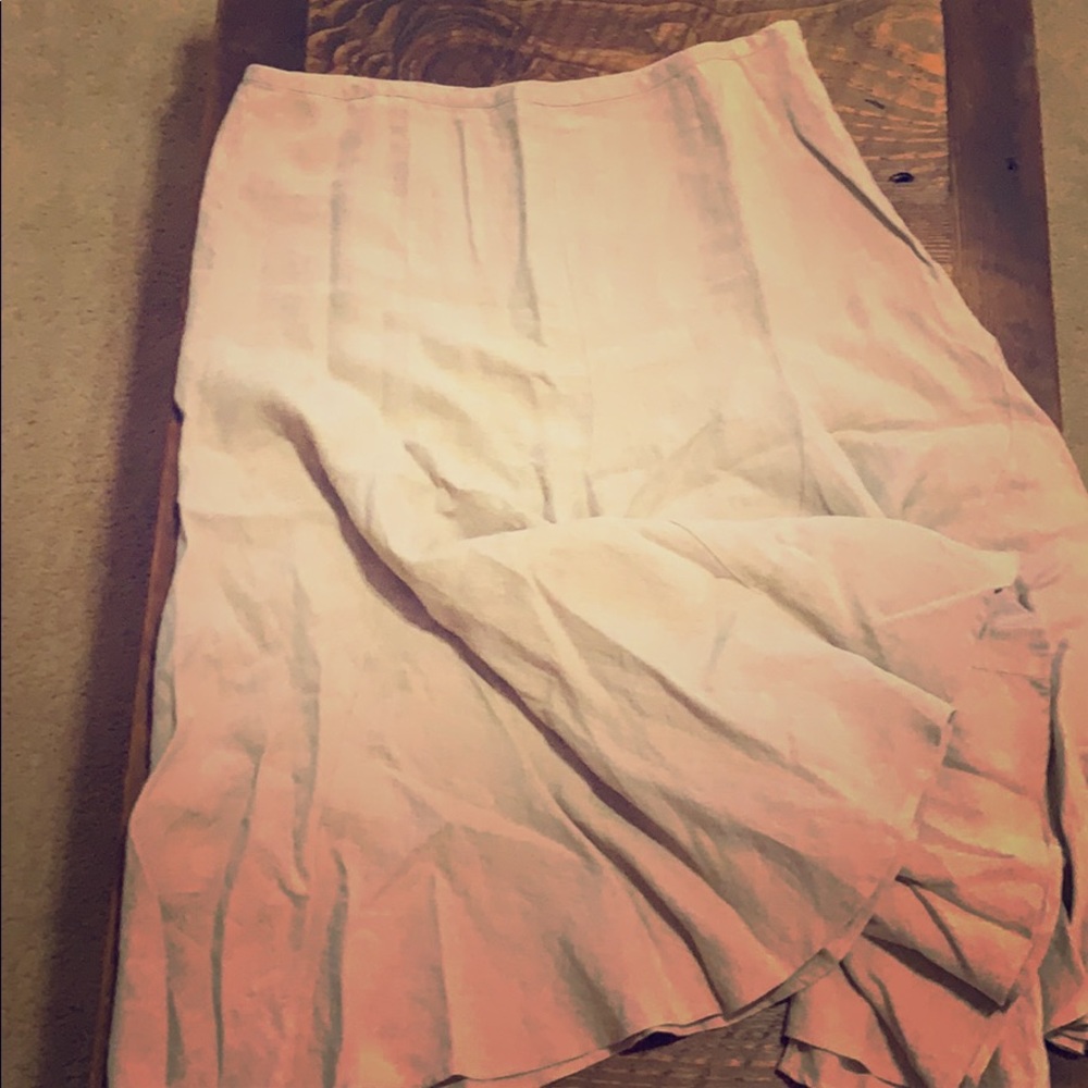 100% linen skirt-LOFT